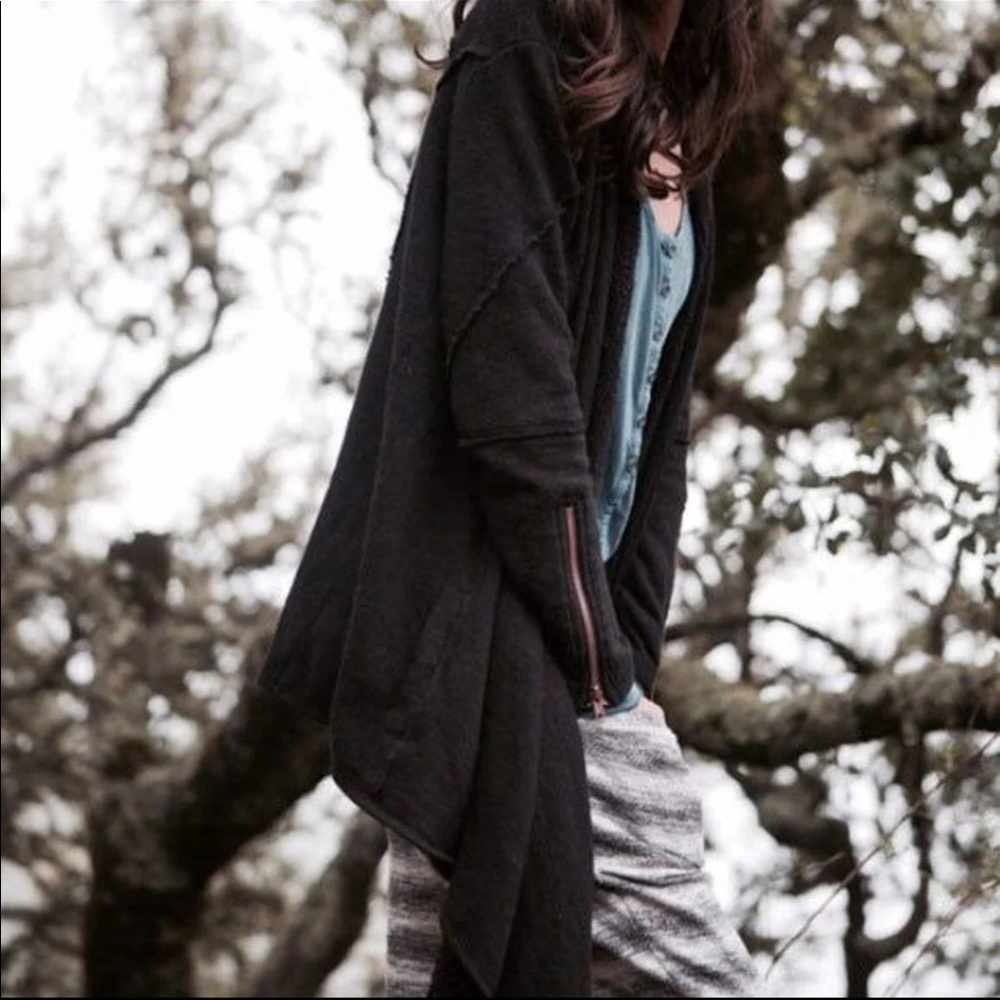 Free People In The Loop Black Cardigan